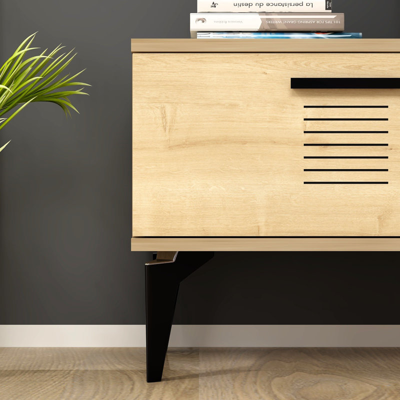Olivia Unfinished TV Stand for TVs up to 70", Beige