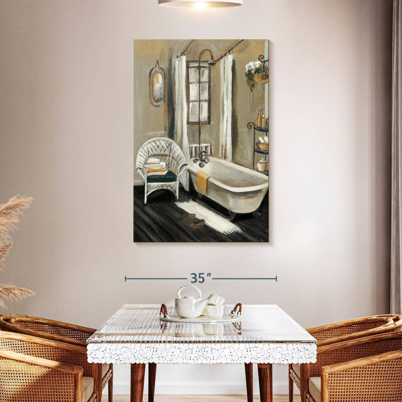 Lilie French Bath II Black, 24" H x 16" W