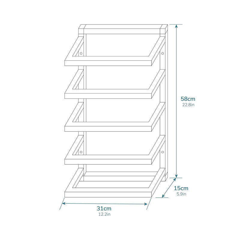 Bargale 5 Wall Mounted Required Towel Stand