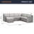 Modular Patio Conversation Set with Cushions-397064407-397064404