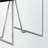 Ken Dining Table With Chrome Metal Base and Espresso Top, 29.73'' H X 59.79'' W X 35.84'' D