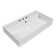 Whitehaus Collection 32" Rectangular Wall Mount Basin With Faucet Drilling Options And Overflow