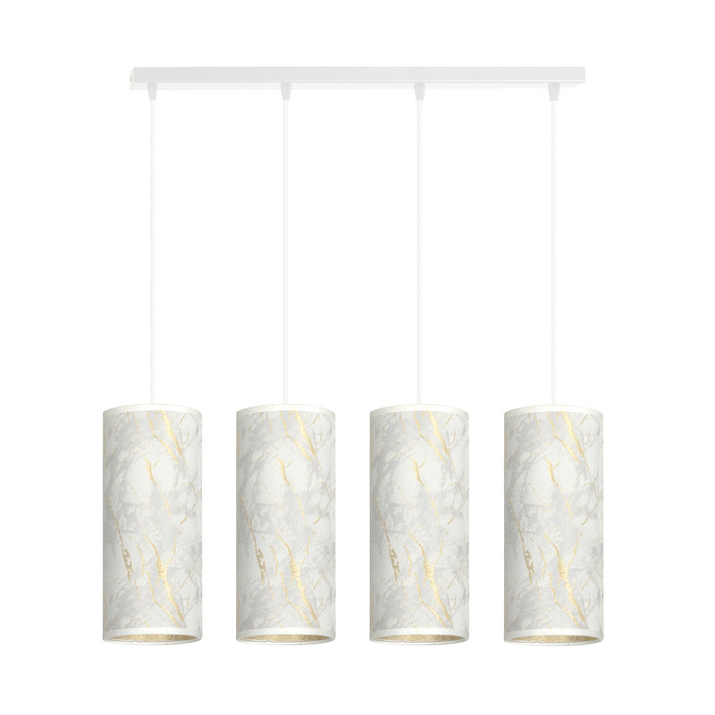 Sutter 4 - Light Kitchen Island Pendant, White