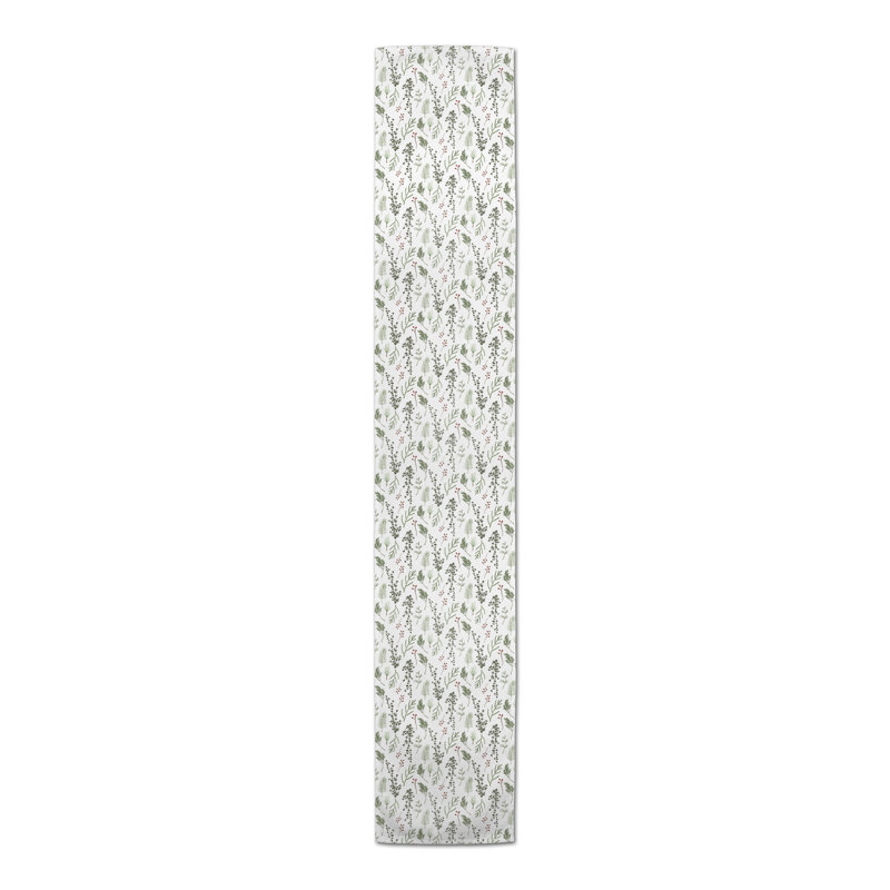 Chemin de table pin, 90 po x 16 po, Blanc