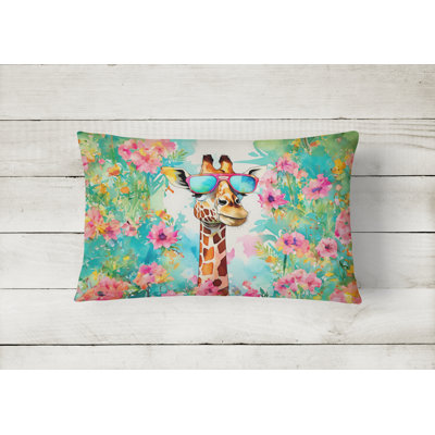 Hippie Animals Outdoor Throw Pillow