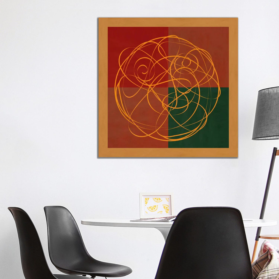 Indian Symbolism Luck And Prosperity by 5by5collective - Wrapped Canvas Print