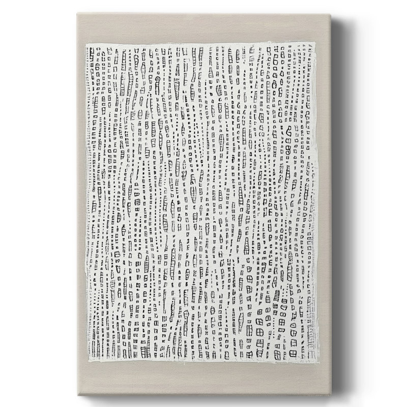 Toile tendue avec châssis abstrait CCXLIX - prête à être accrochée, H 36 po x l 24 po