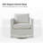 Nicha 29"W Modern Farmhouse Slipcovered Swivel Barrel Chair-94190894
