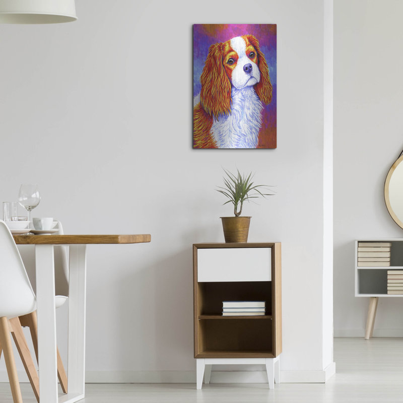 «Cavalier King Charles Spaniel» par Rebecca Wang Art, H 24 po x l 16 po