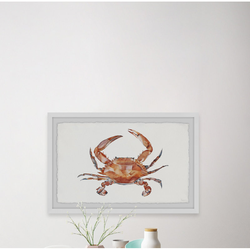 «Orange King Crab», reproduction encadrée, H 30 po x l 45 po x P 1,5 po