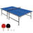 9' Ping Pong Table Set for Outdoor and Indoor, Foldable Table Tennis Table With Net, 2 Paddles, 2 Balls