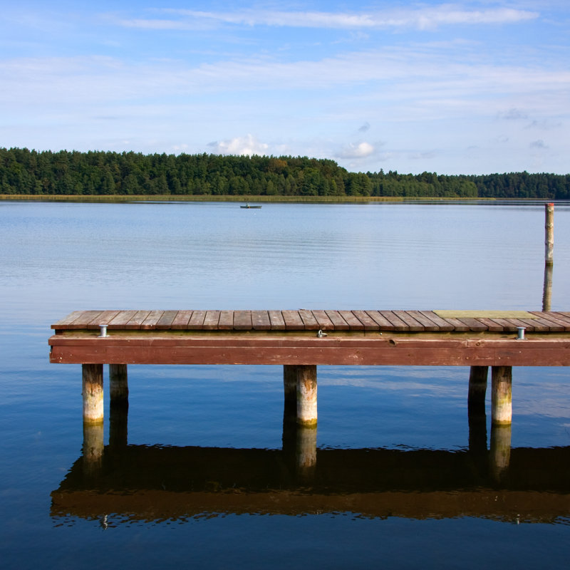 Marina Jetty by Maciekl - Wrapped Canvas Print, 122cm H x 122cm W