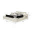 Lit multifonctionnel intelligent avec masseur en bois et similicuir beige-33873268