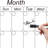 Calendar For Wall 17''*23'', Calendar Whiteboard Monthly With Decorative Wood Frame, White Board Calendar For Home Or Office To Keep Track Of To-Do Lists