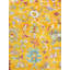 Oushak Southwestern Area Rug in Yellow