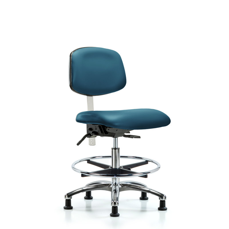 Kycen Vinyl Task Chair, Marine Blue