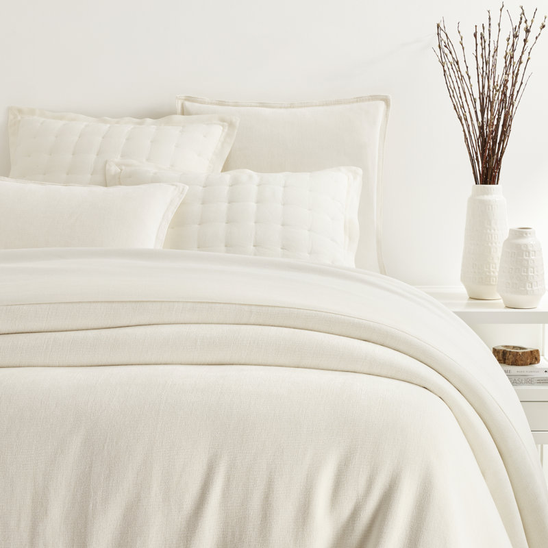 Sumptuous Chenille Ivory Coverlet, Twin Coverlet Bedspread