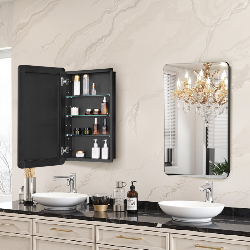 Pharmacie 24 "x 30" Miroir, H 24 po x l 16 po x P 5 po