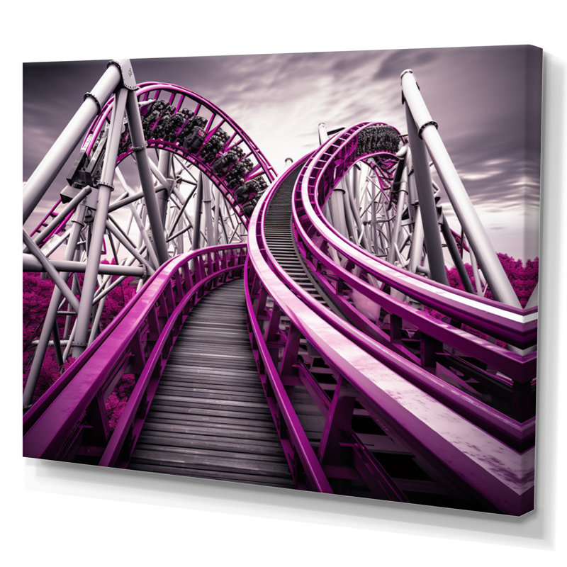 Rollercoaster Lo boucles Dreams I, Toile tendue, H 30 po x l 40 po x P 1,5 po