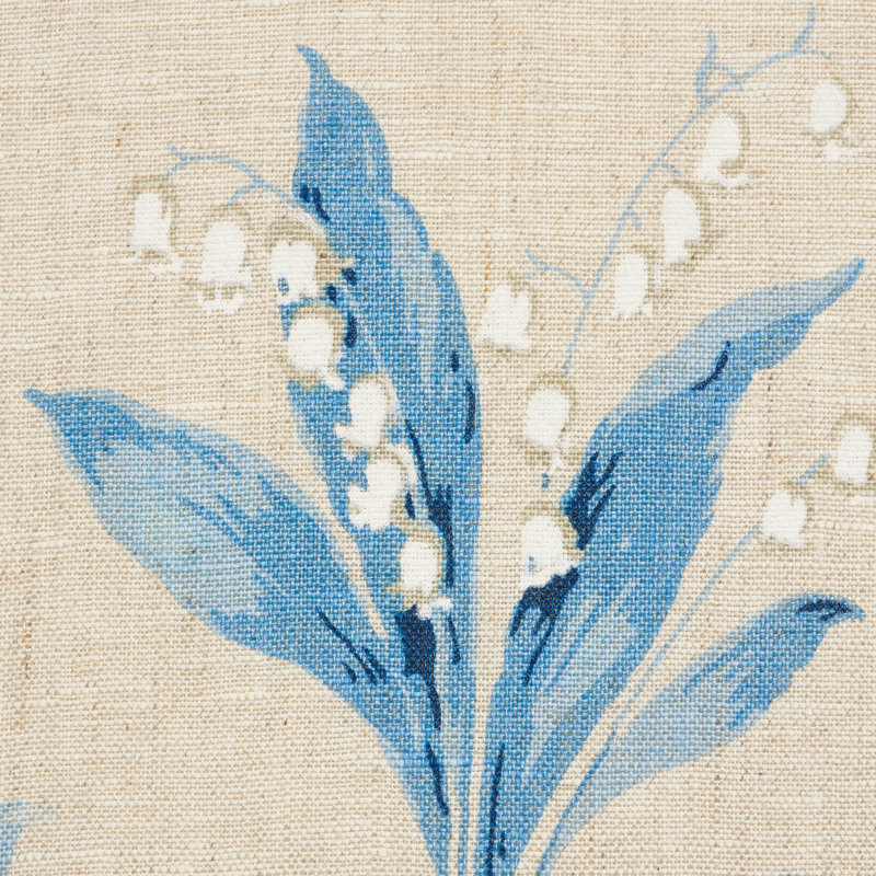 Tissu Floreana, Bleu