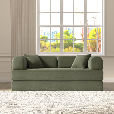 Jordan 78.4''Foldable Three Person Sofa Bed