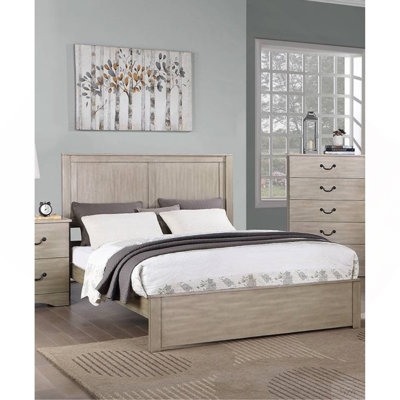 Mobilier de chambre à coucher à deux panneaux de style rustique avec très grand lit californien