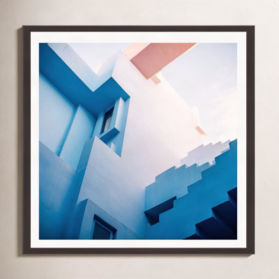 Muralla Roja Blue And Pink Geo by Raisazwart