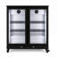 Réfrigérateur à boissons 35,4 "à double porte en verre noir (7,4 pieds cubes)