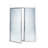 Legend Series 55" x 66" Hinged Framed Shower Door-17916045-17916046