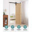 Ensemble de quincaillerie de porte de grange pliable noire (portes non incluses)-117168557