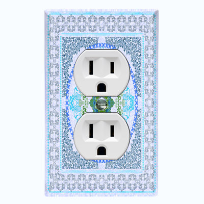 Patterned 1 - Gang Toggle Light Switch Standard Wall Plate