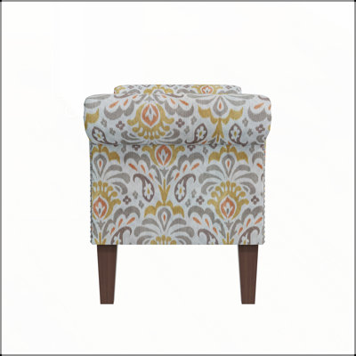 Conrad Floral Bonsai Storage Ottoman with Spacious Compartment and Elegant Design, Perfect for Modern and Traditional Homes