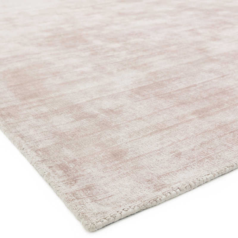 Phoebe Plain Silky Pink Rug, Runner 60 x 250cm