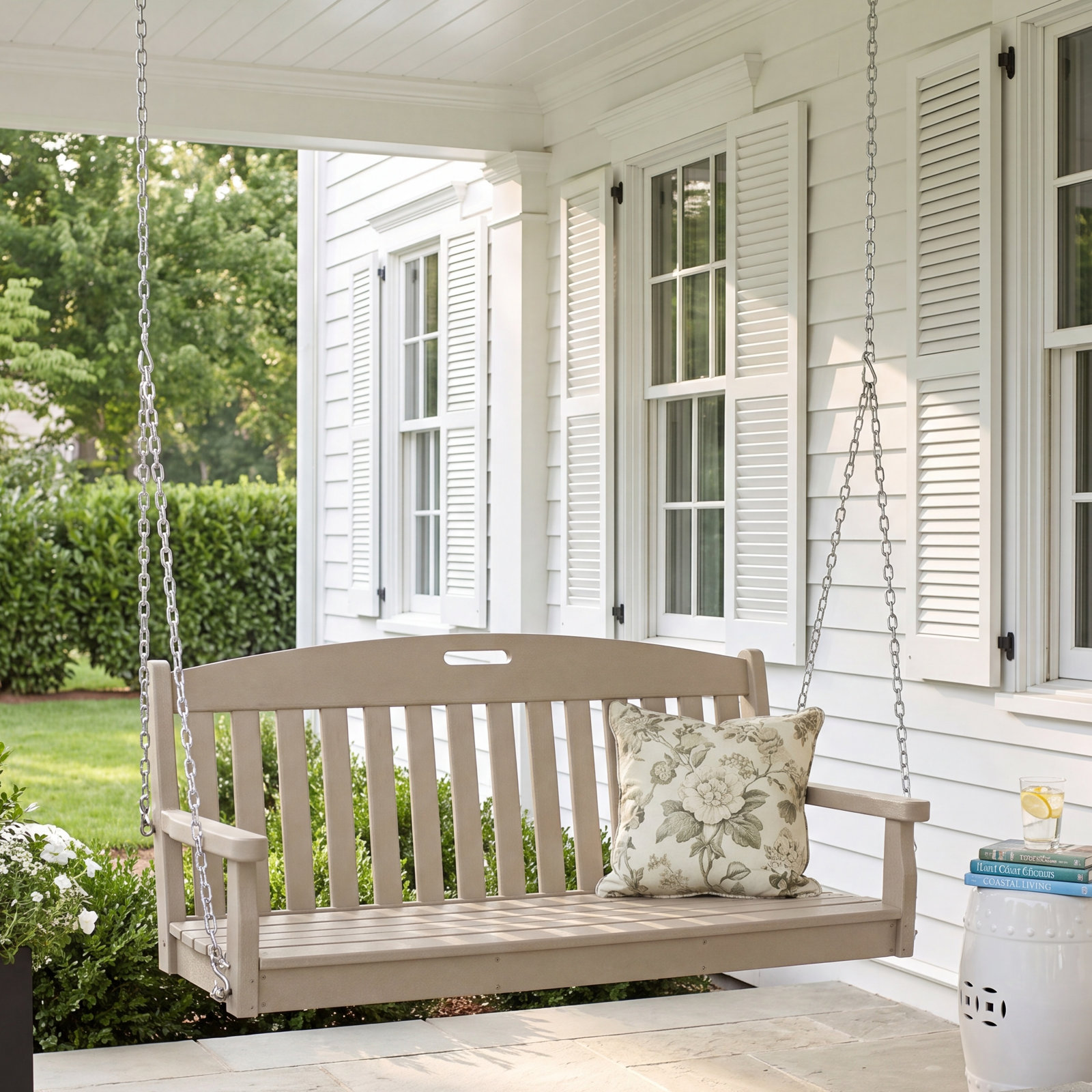 POLYWOOD® Yacht Club Swing, Sand Castle