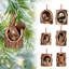 6PC ornements de Noël décorations de Noël pendentifs d'arbre de Noël impression à plat 2 pendentifs en acrylique-1573790937