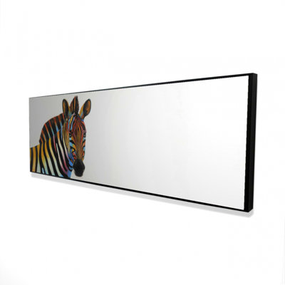 " Colorful Profile View Of A Zebra "