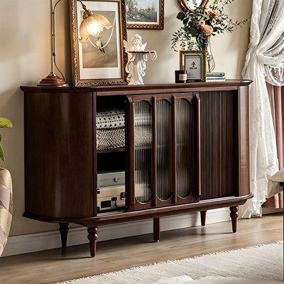 Buffet en bois massif 59,06 po