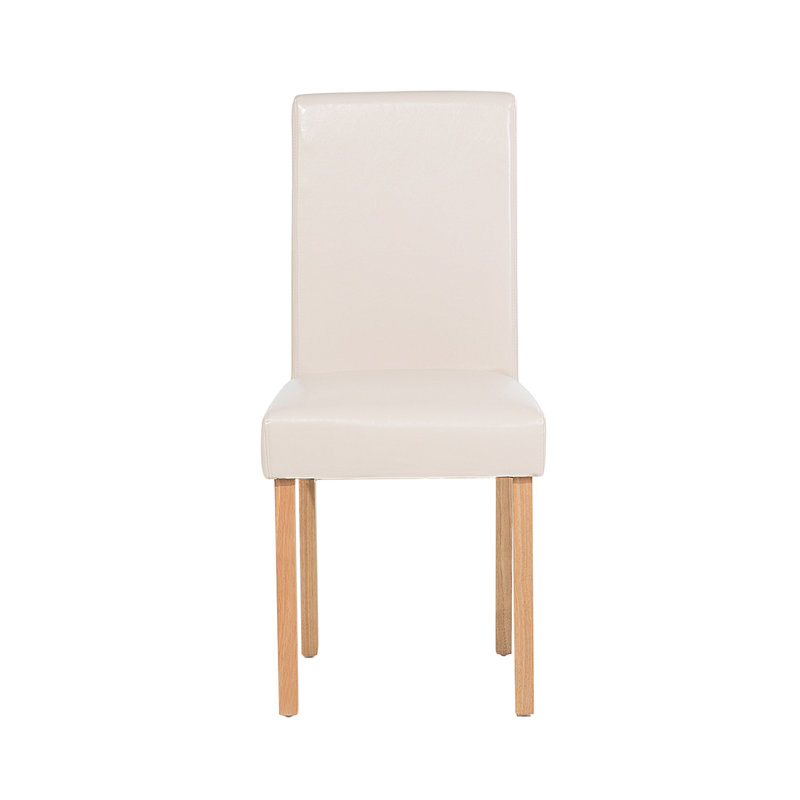 Broadway 47cm H Upholstered Side Chair, Beige/Natural
