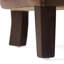 Fauteuil de détente en cuir brun et revêtement de grain supérieur simple
