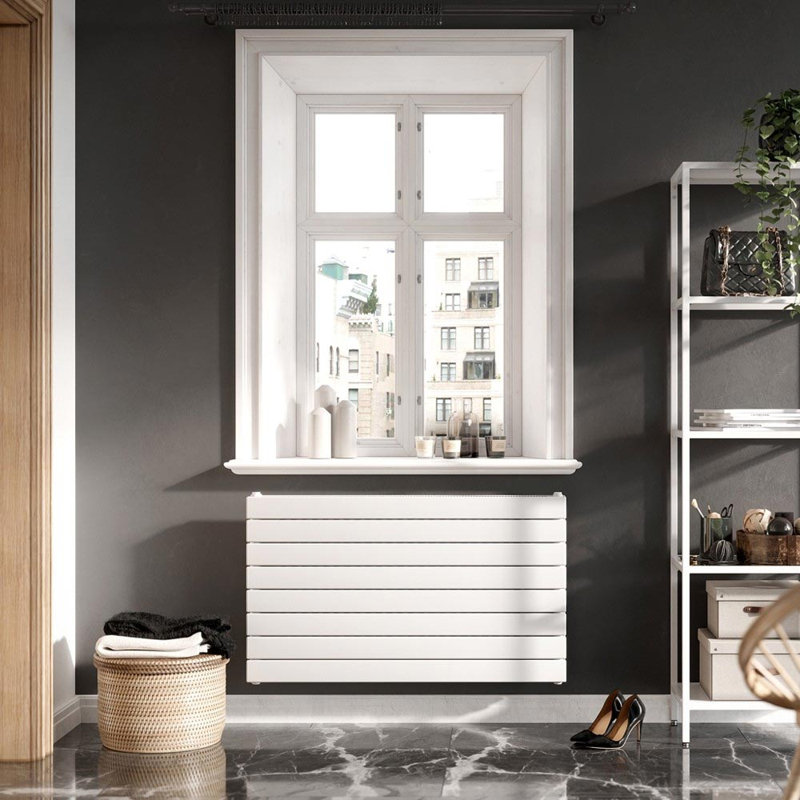 Horizontal Flat Panel Radiators, White, 600mm H x 1000mm W