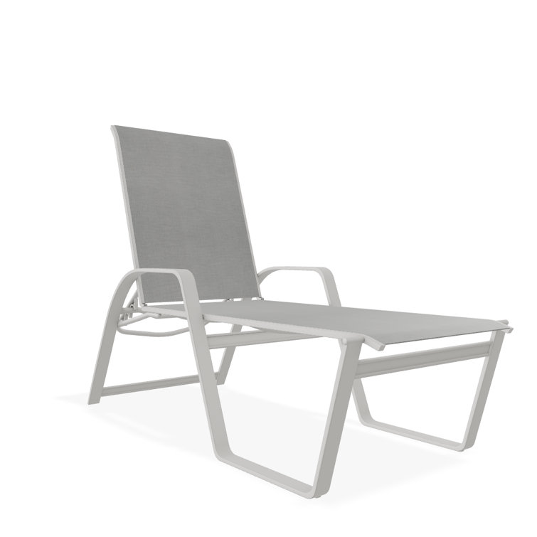 Holna Outdoor Rust-Resistant Metal Chaise Lounge