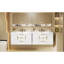 Armoire de rangement murale flottante 36 po 36 po, 2 tiroirs, planches de haute qualité, charnières, glissière lisse, poignées rouille, finition imperméable, lavabo à trois trous de 36 po x 18 po, facile à installer, blanc-1386686752