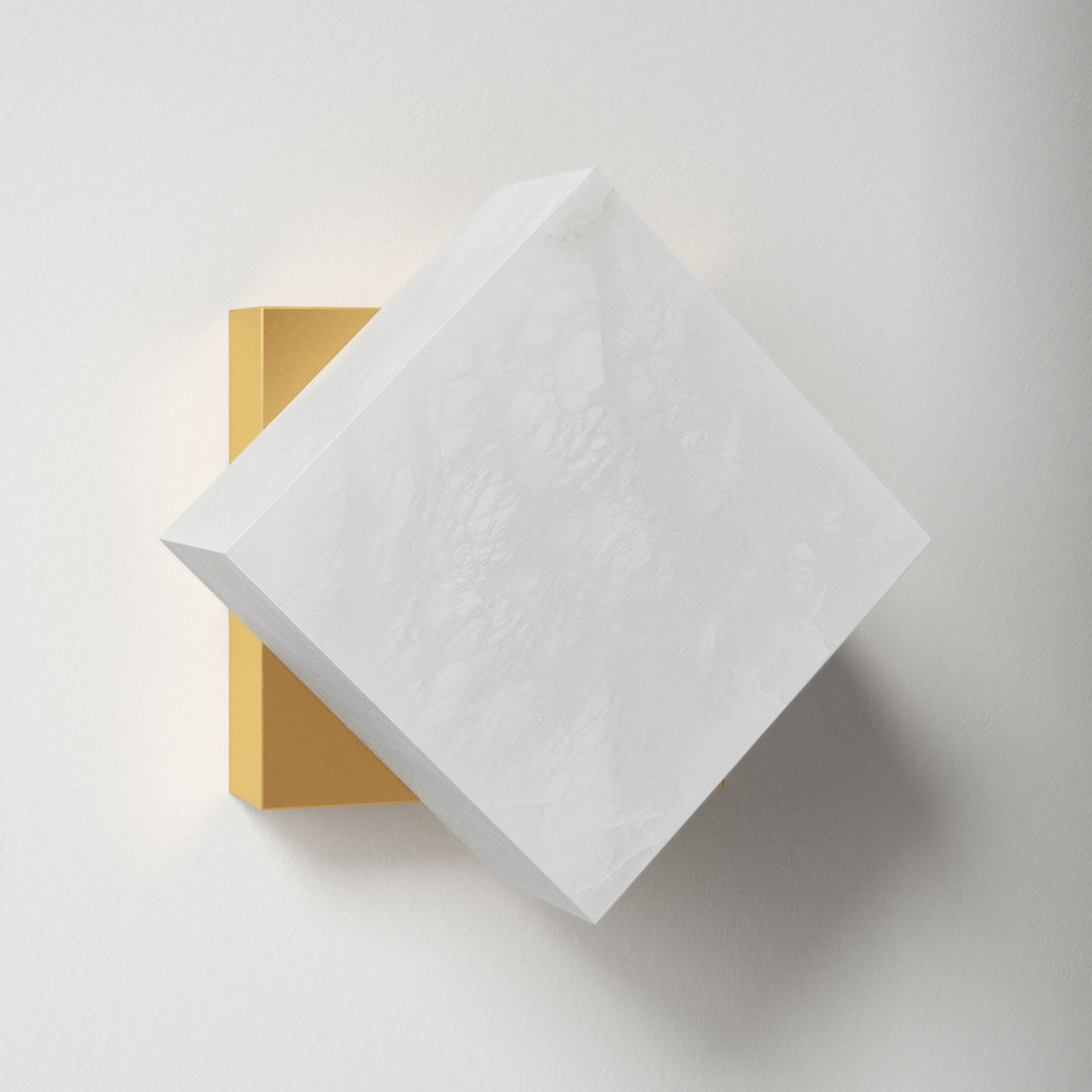 Sache Single Light Brass Flush Mount Sconce
