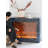Bulgari-style simulated fire solid wood decorative fireplace