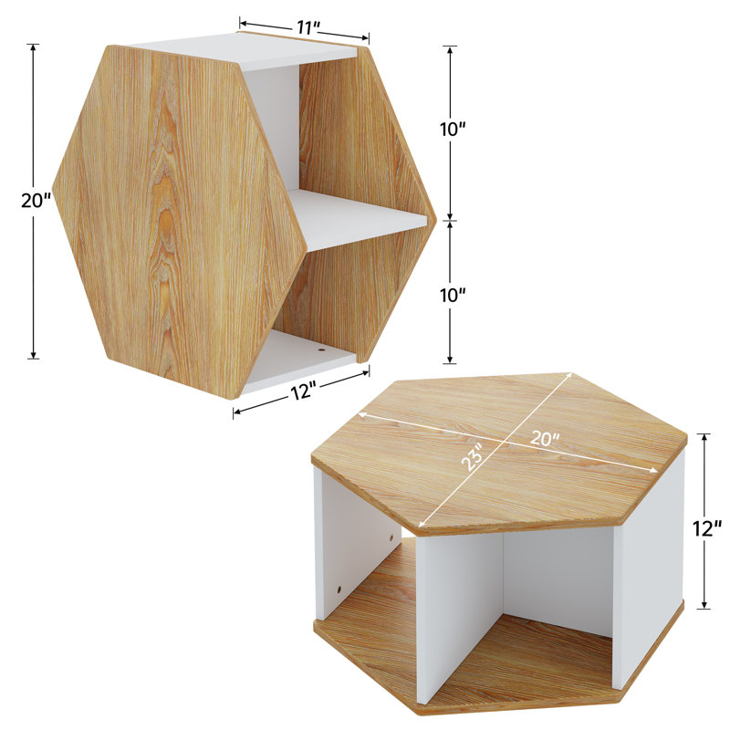 Kaileia Single Coffee Table, End table, 12" H x 23" W x 20" D