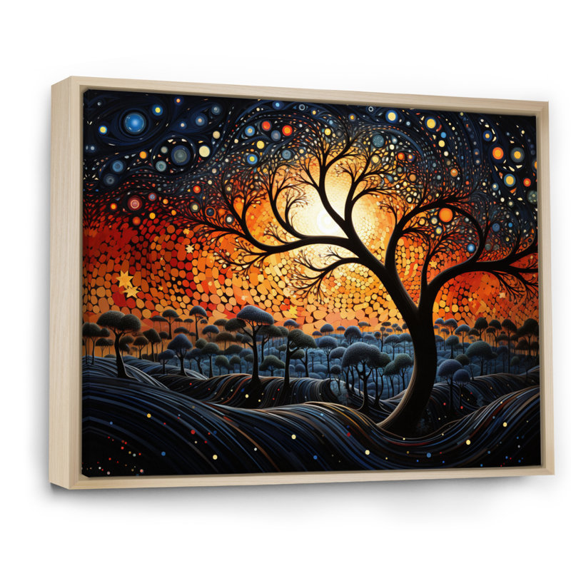 Art africain-américain, Soulful I sur toile, H 16 po x l 32 po x P 1 po, Cadre flottant érable