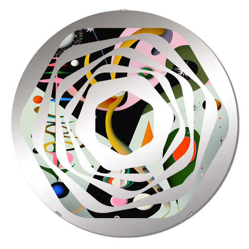 Danske - Miroir décoratif Amorphe, 23,6 po x 23,6 po