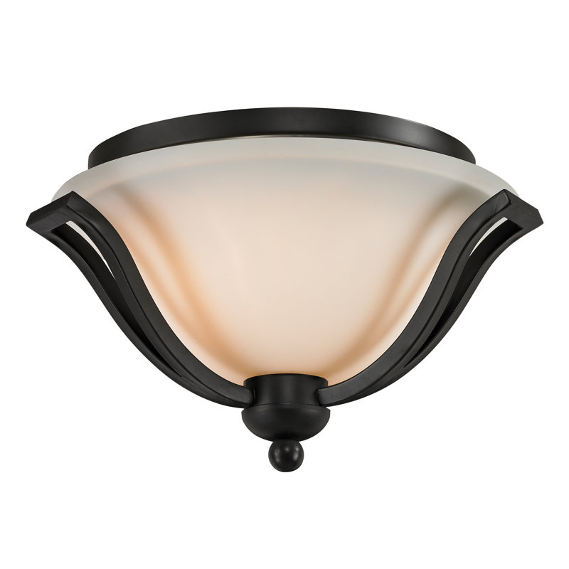 Gerth Flush Mount, Matte Black