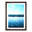 Red Kayak on a Lake in Sweden 1 Piece Single Picture Frame Wall Art on MDF-56864321-56864322