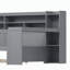 Lit multifonctionnel avec lit gigogne simple et bureau d'étude